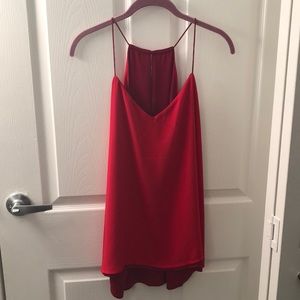 Red Flowy Tanktop